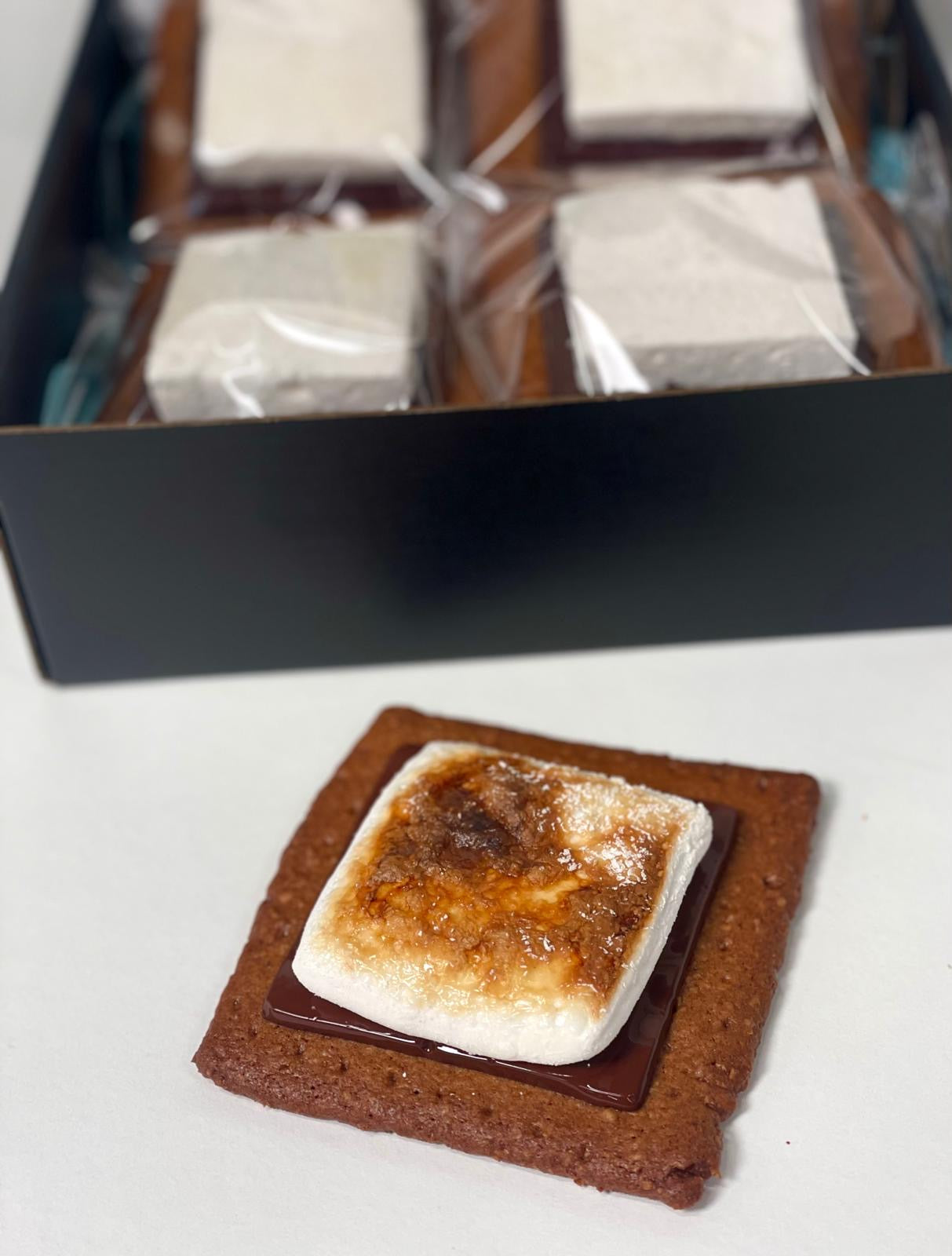A Charles Chocolates s'more with graham cracker, bittersweet chocolate, and vanilla marshmallow.