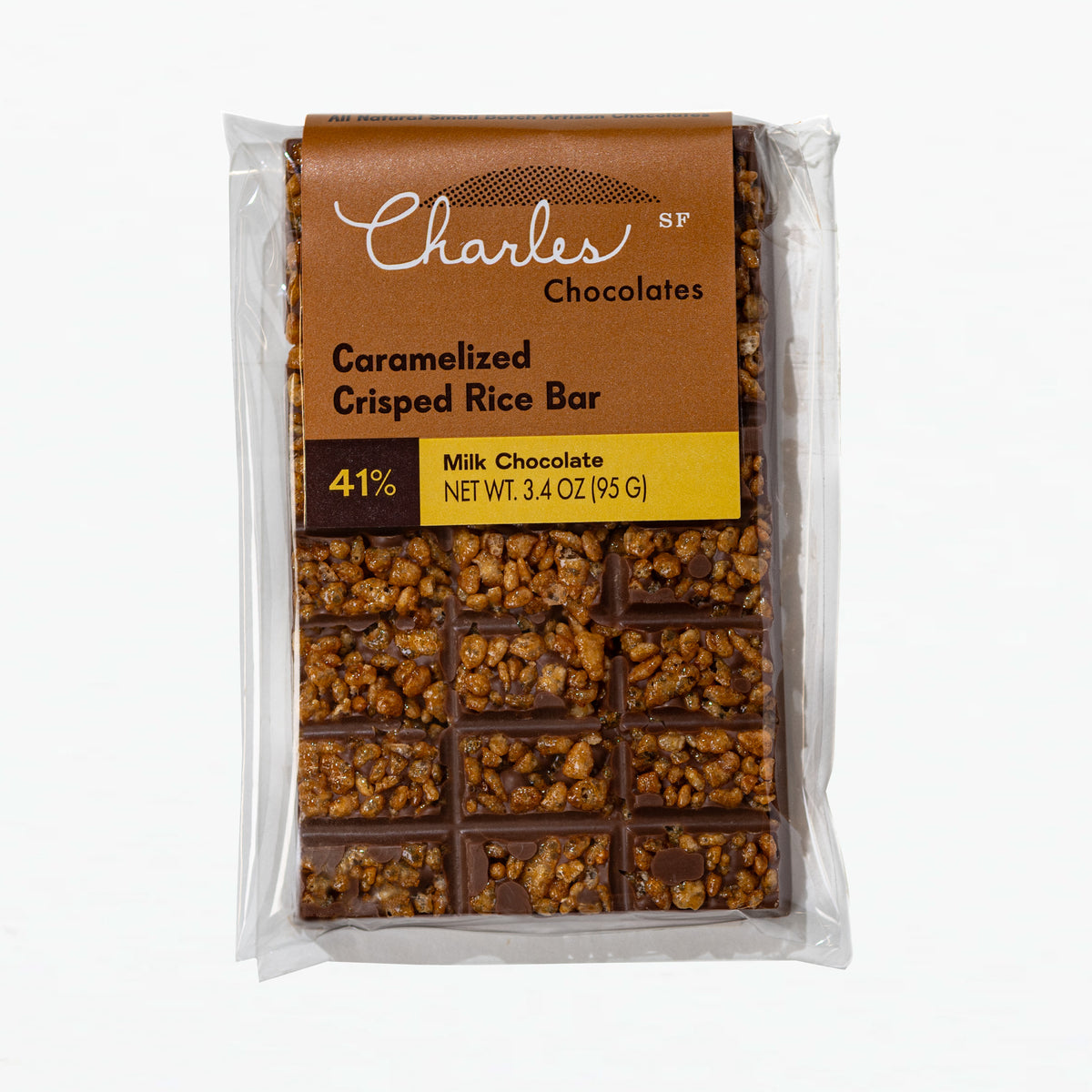 Caramelized Crisped Rice Bar, Milk Chocolate