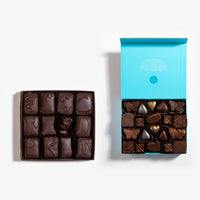 Charles Chocolates Classic Collection 20pc and John Kelly Signature Collection 12pc, both boxes open