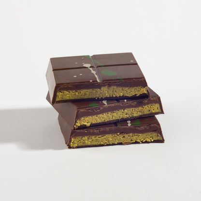 CC DUBAI BAR GANACHE STACK dubai-done-better-pistachio-bittersweet-chocolate-ganache-bar