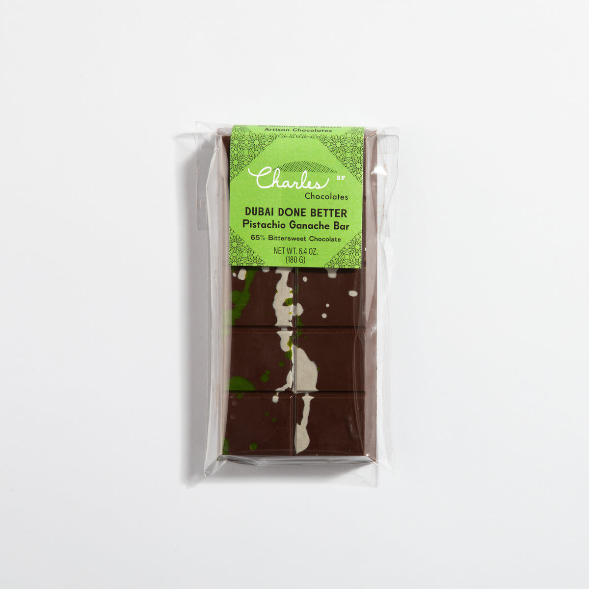 CC DUBAI WRAPPED GANACHE dubai-done-better-pistachio-bittersweet-chocolate-ganache-bar