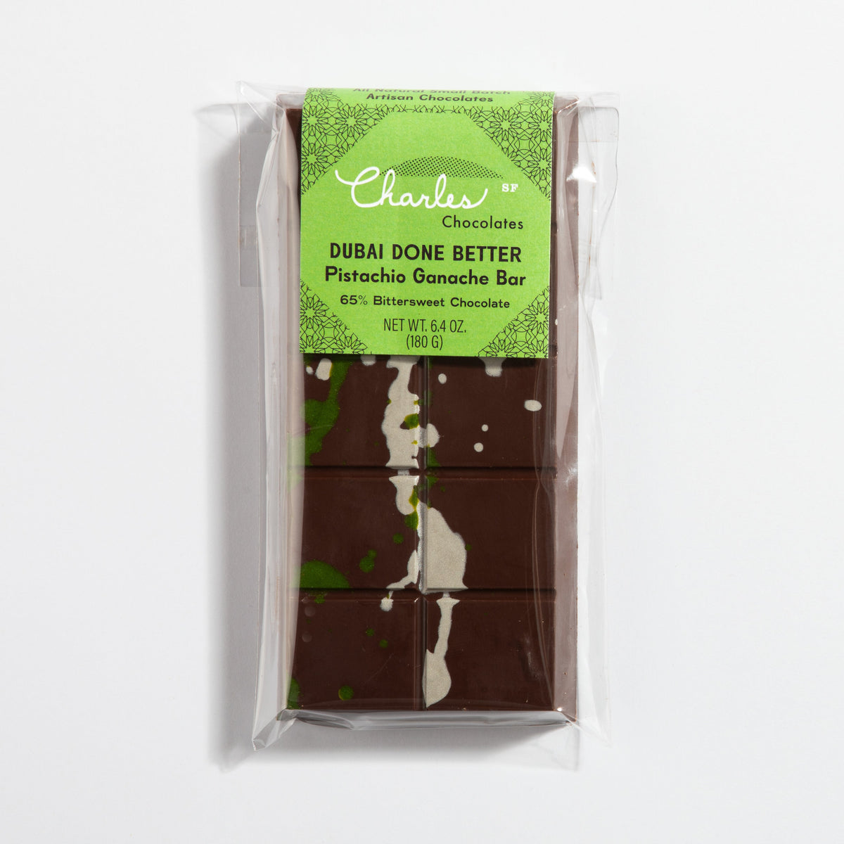 CC DUBAI WRAPPED GANACHE dubai-done-better-pistachio-bittersweet-chocolate-ganache-bar