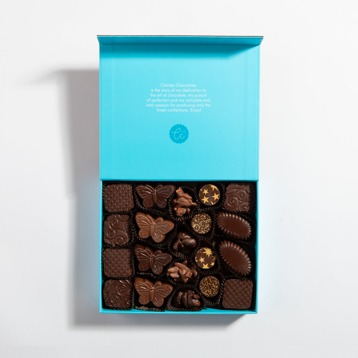 CC SIG BOX NUT-PRALINE-CARAMELS LARGE R20-04