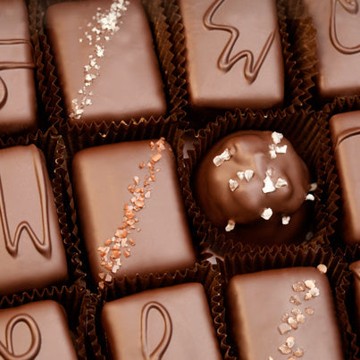 24 Piece Signature Handcrafted Chocolate Collection with Satin Ribbon