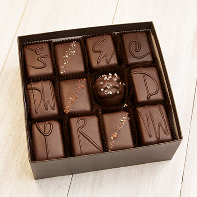 24 Piece Signature Handcrafted Chocolate Collection with Satin Ribbon