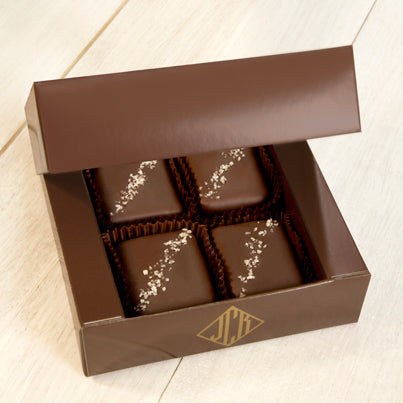 4 Piece Dark Chocolate with French Grey Sea Salt