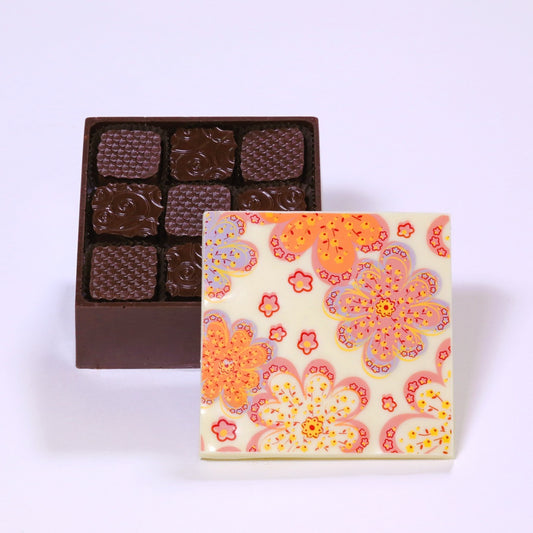 Fleur de Sel Caramel Edible Chocolate Box - Charles Chocolates
